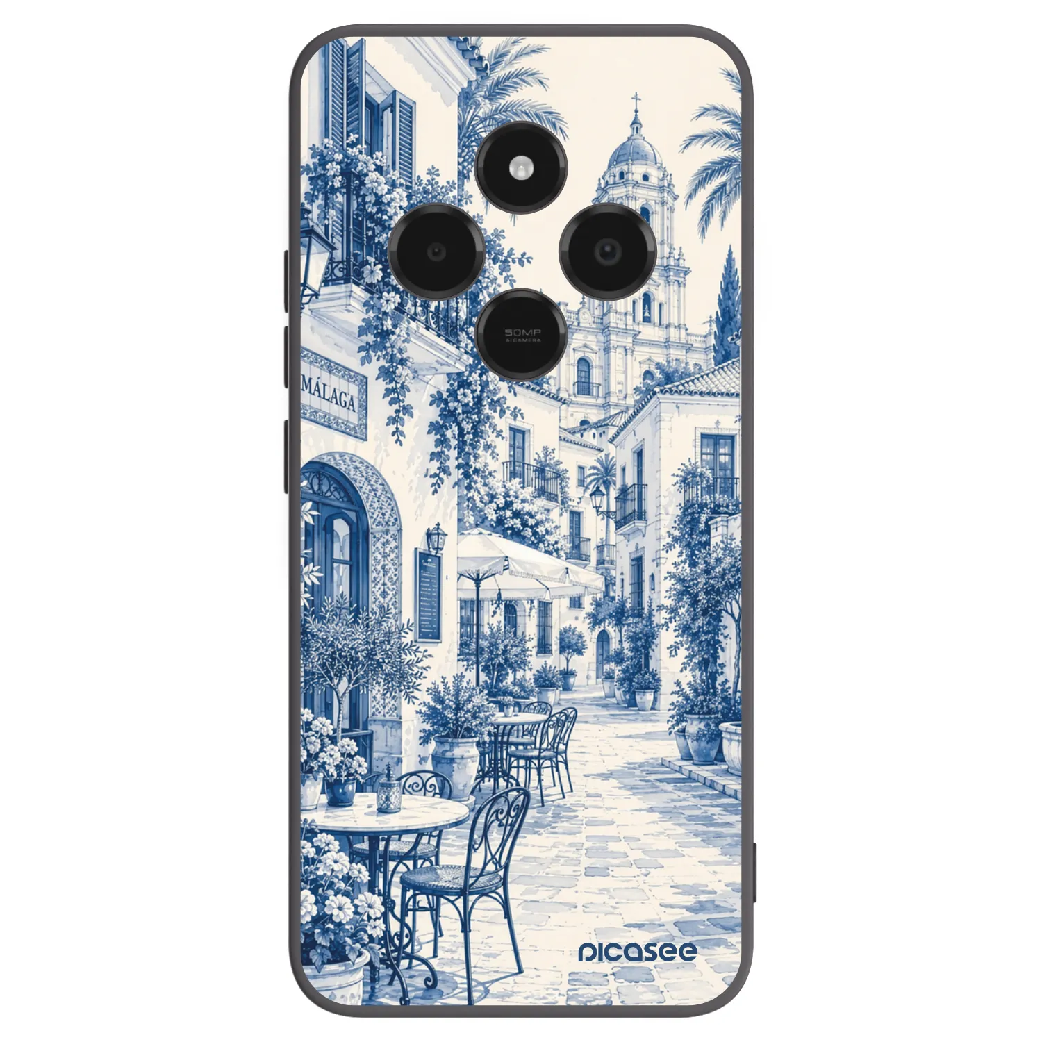 Picasee silikonowe czarne etui na Xiaomi Poco C75 - Calle Azul