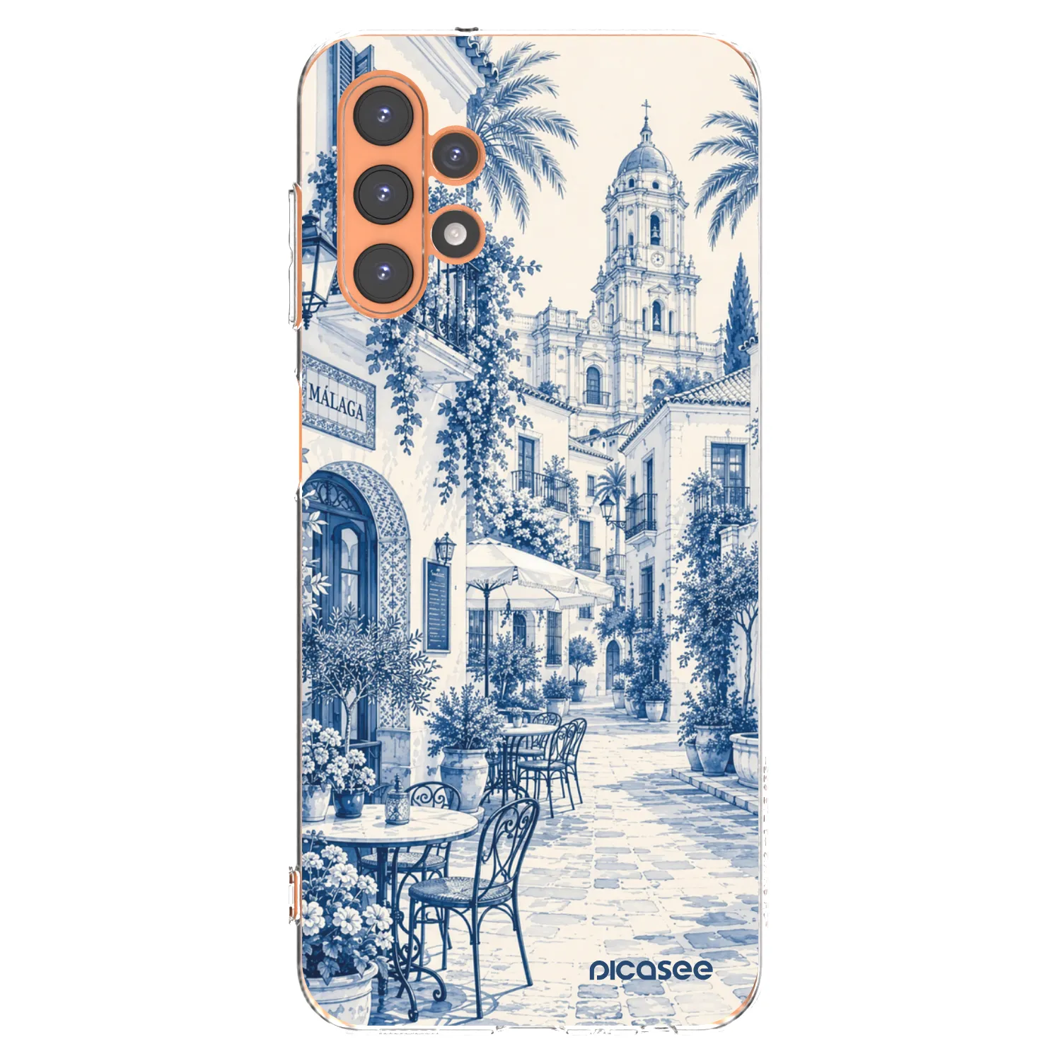 Picasee silikonowe przeźroczyste etui na Samsung Galaxy A13 5G - Calle Azul