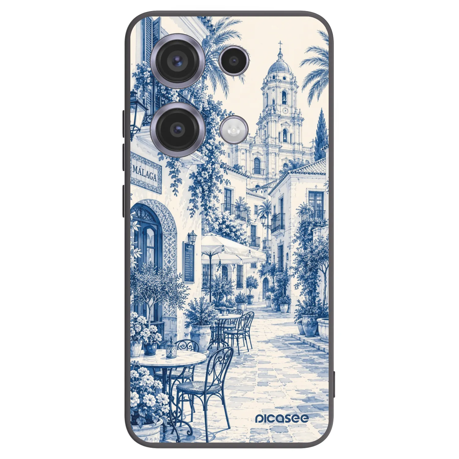 Picasee silikonowe czarne etui na Xiaomi Redmi Note 14S - Calle Azul