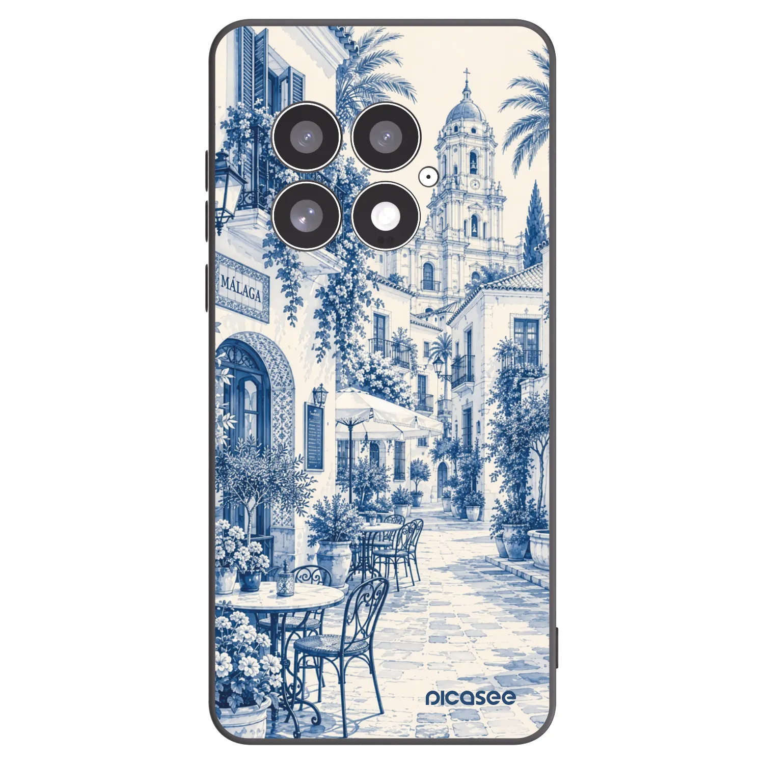 Picasee silikonowe czarne etui na OnePlus 13 5G - Calle Azul