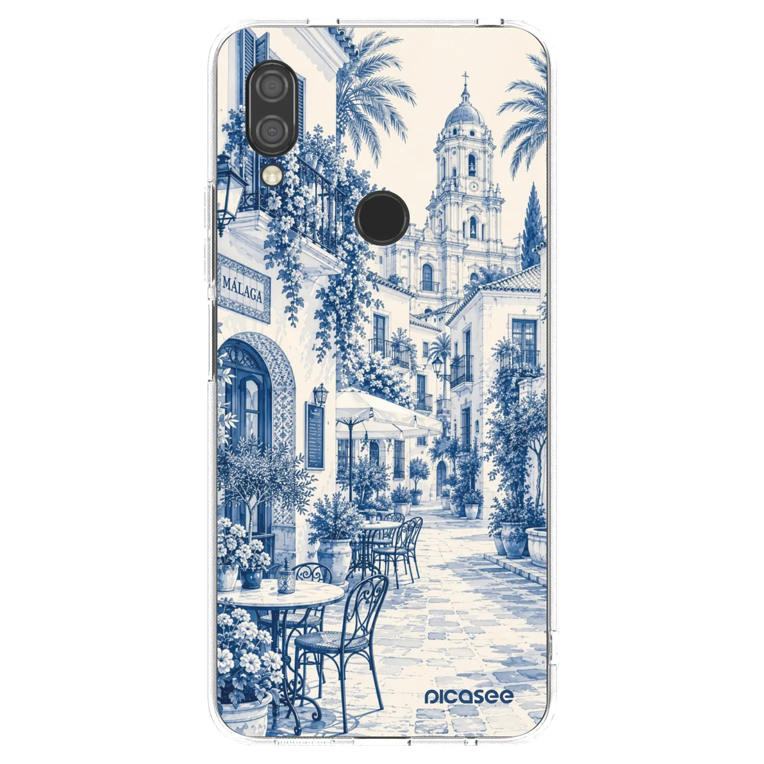 Picasee silikonowe przeźroczyste etui na Xiaomi Redmi 7 - Calle Azul