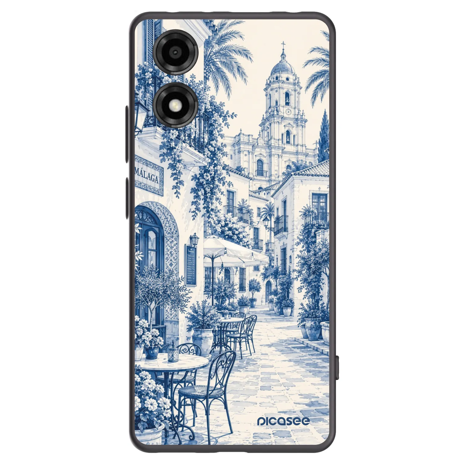 Picasee silikonowe czarne etui na Motorola Moto E14 - Calle Azul