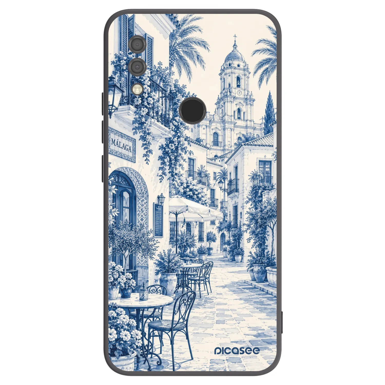 Picasee silikonowe czarne etui na Xiaomi Redmi 7 - Calle Azul