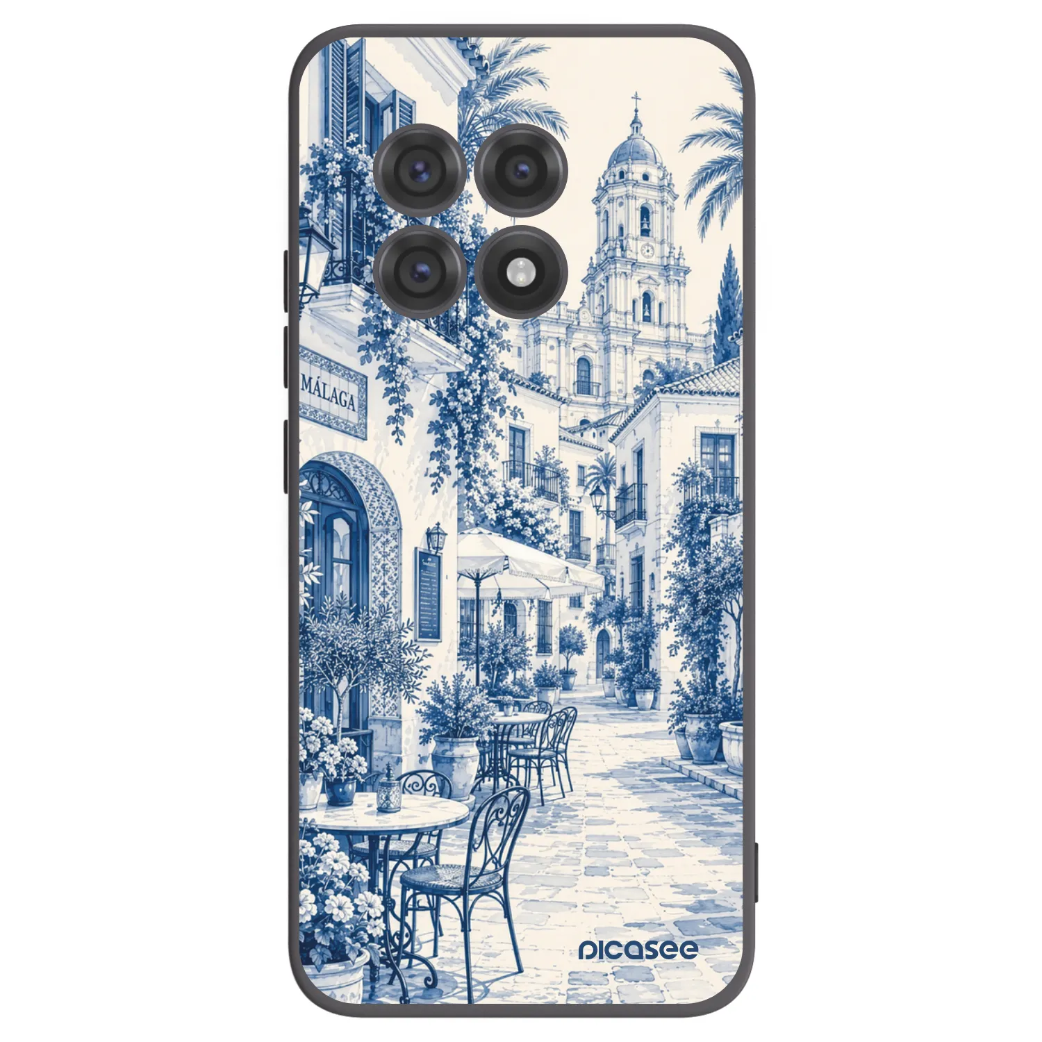 Picasee silikonowe czarne etui na OnePlus 13R 5G - Calle Azul