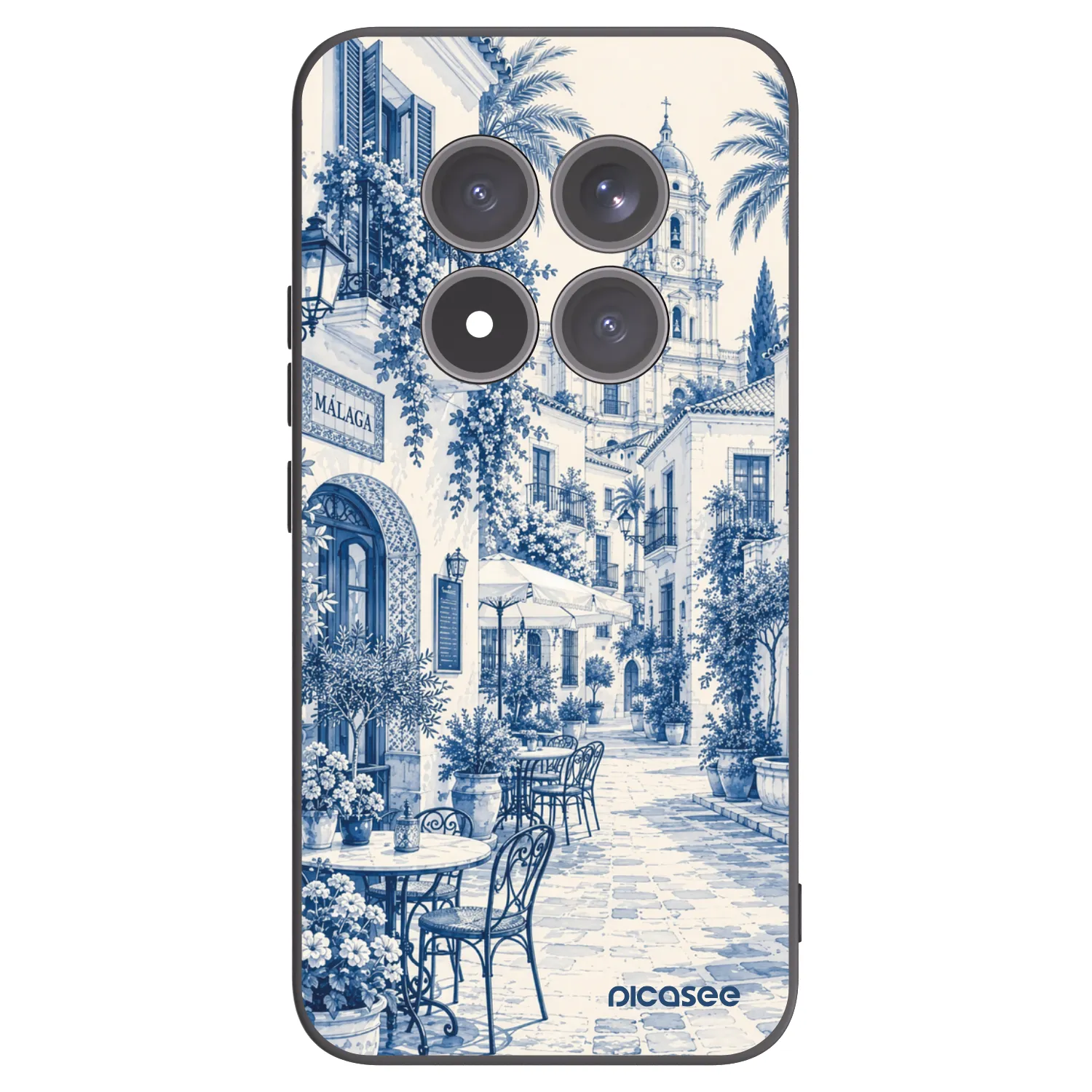 Picasee silikonowe czarne etui na Xiaomi Redmi Note 15 Pro+ - Calle Azul