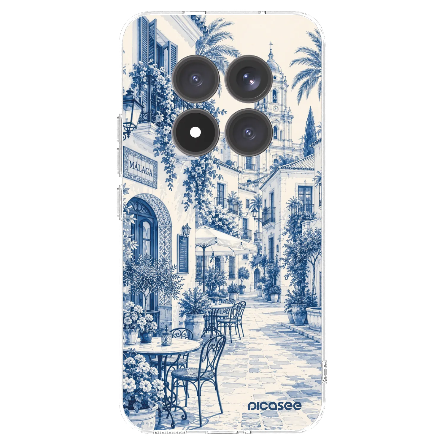 Picasee silikonowe przeźroczyste etui na Xiaomi Redmi Note 15 Pro+ - Calle Azul