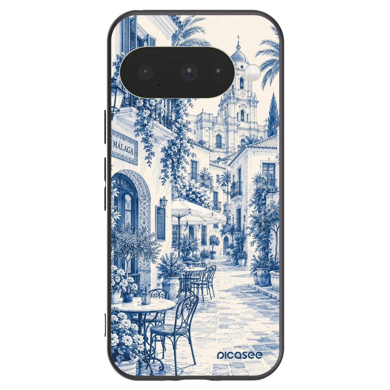Picasee silikonowe czarne etui na Google Pixel 10 - Calle Azul
