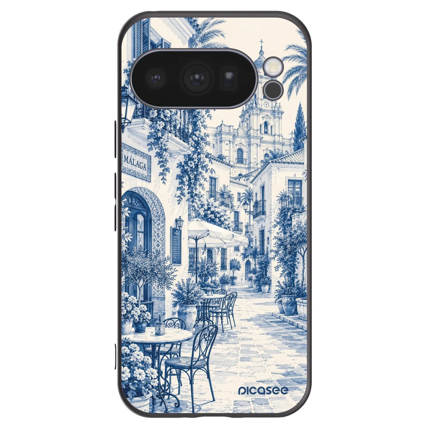 Picasee silikonowe czarne etui na Google Pixel 10 Pro - Calle Azul