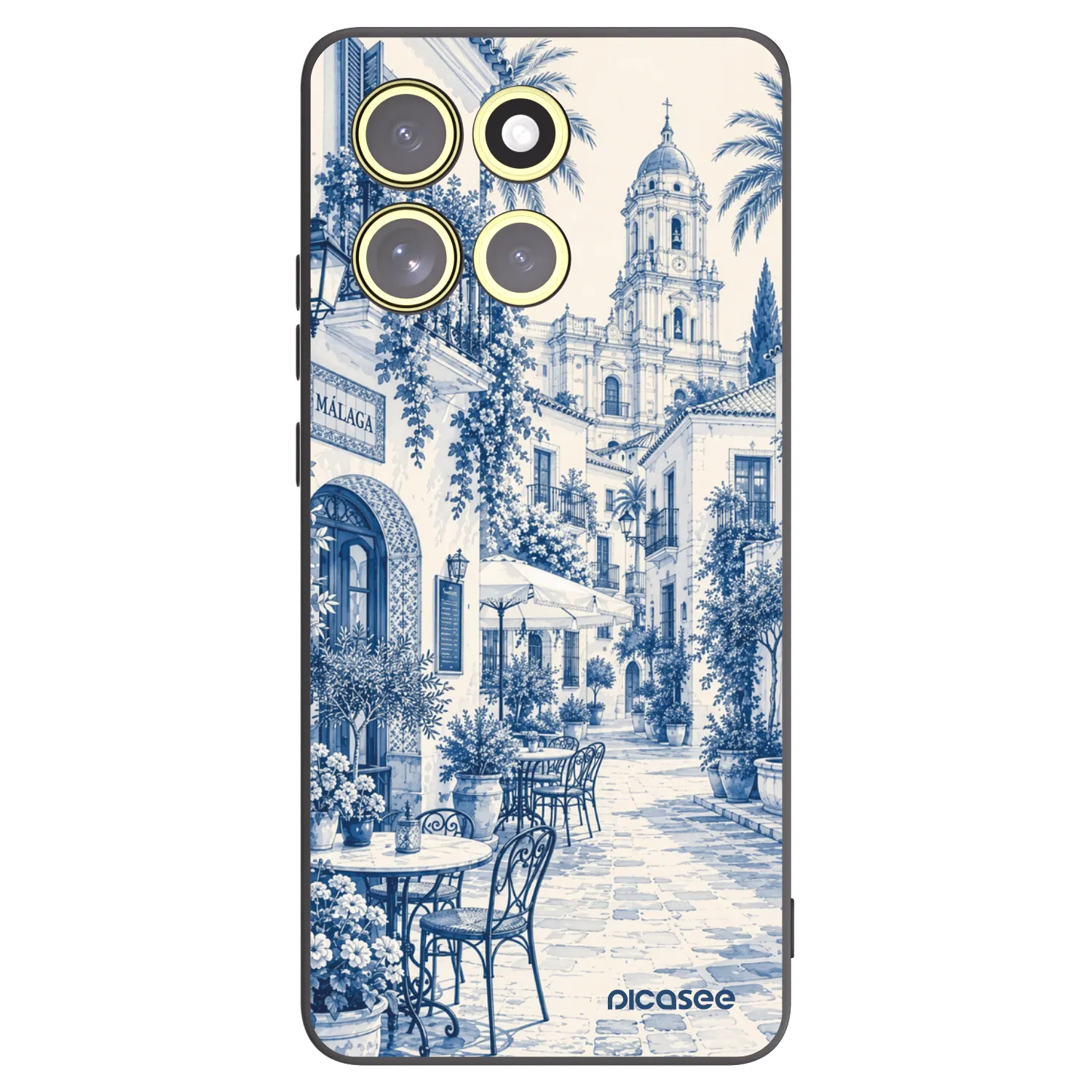 Picasee silikonowe czarne etui na Motorola Moto G86 Power 5G - Calle Azul