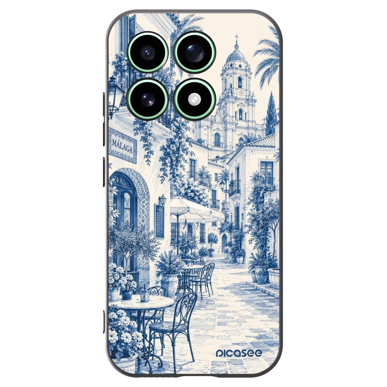 Picasee silikonowe czarne etui na Xiaomi 17 - Calle Azul