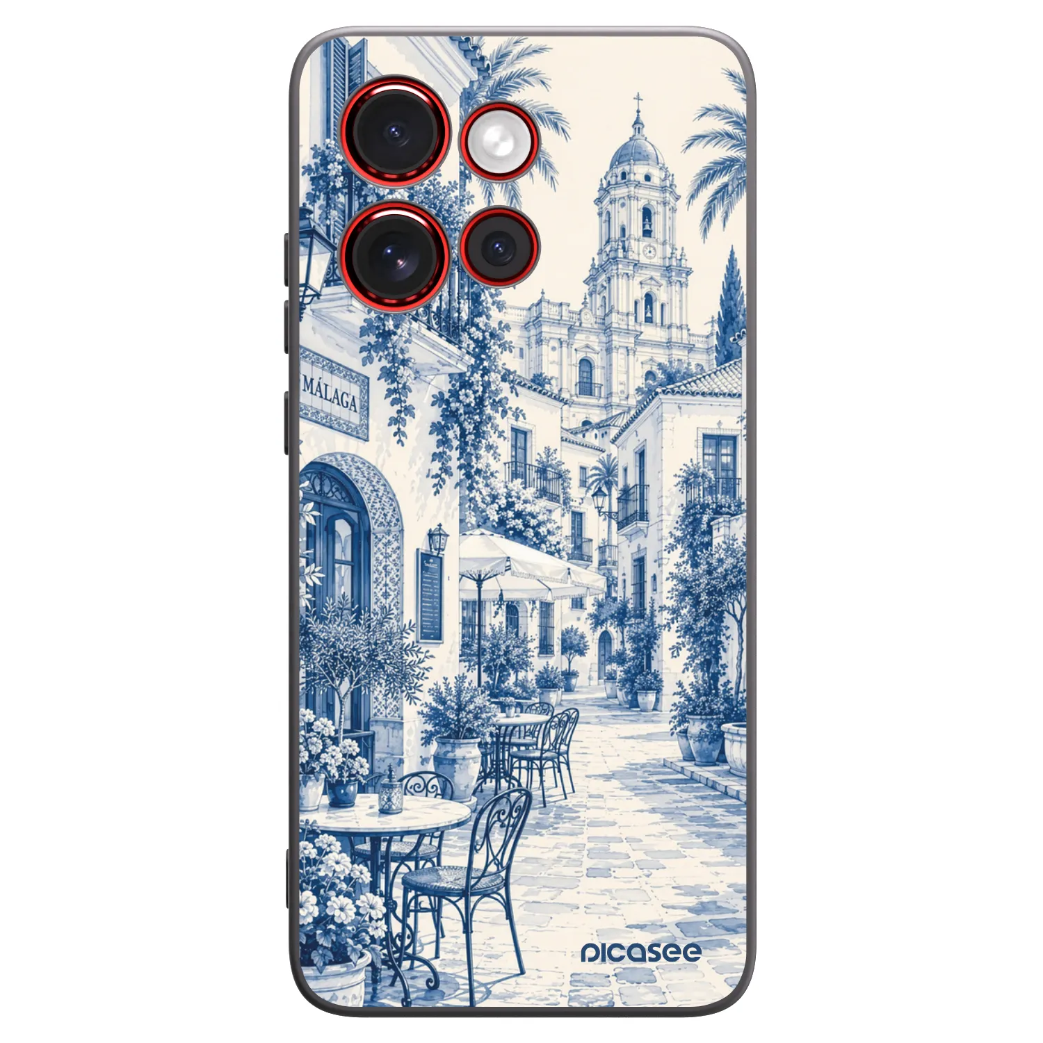 Picasee silikonowe czarne etui na Motorola Edge 60 Neo 5G - Calle Azul