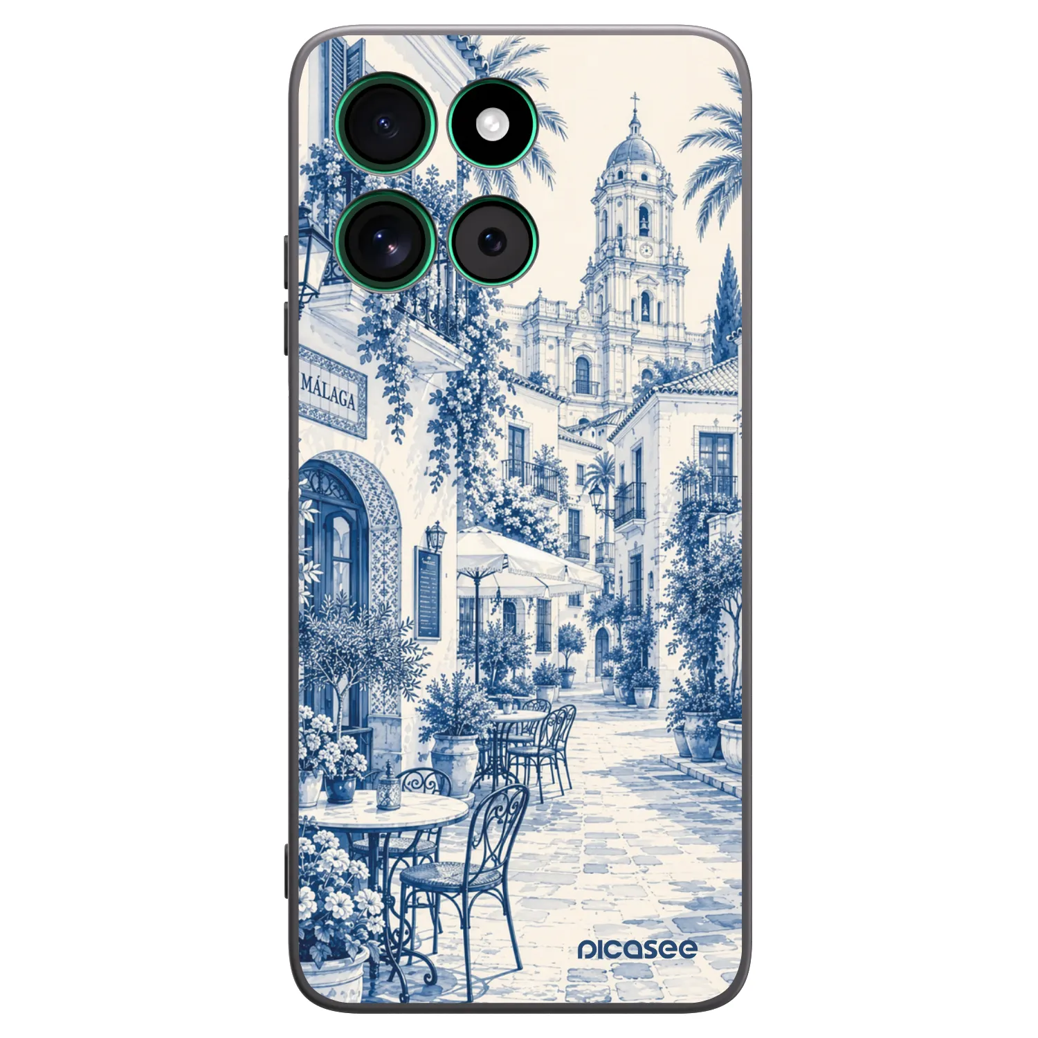 Picasee silikonowe czarne etui na Motorola Moto G57 Power - Calle Azul