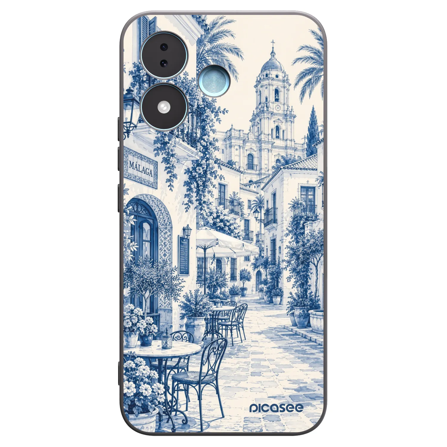 Picasee silikonowe czarne etui na Xiaomi Redmi Note 17 5G - Calle Azul