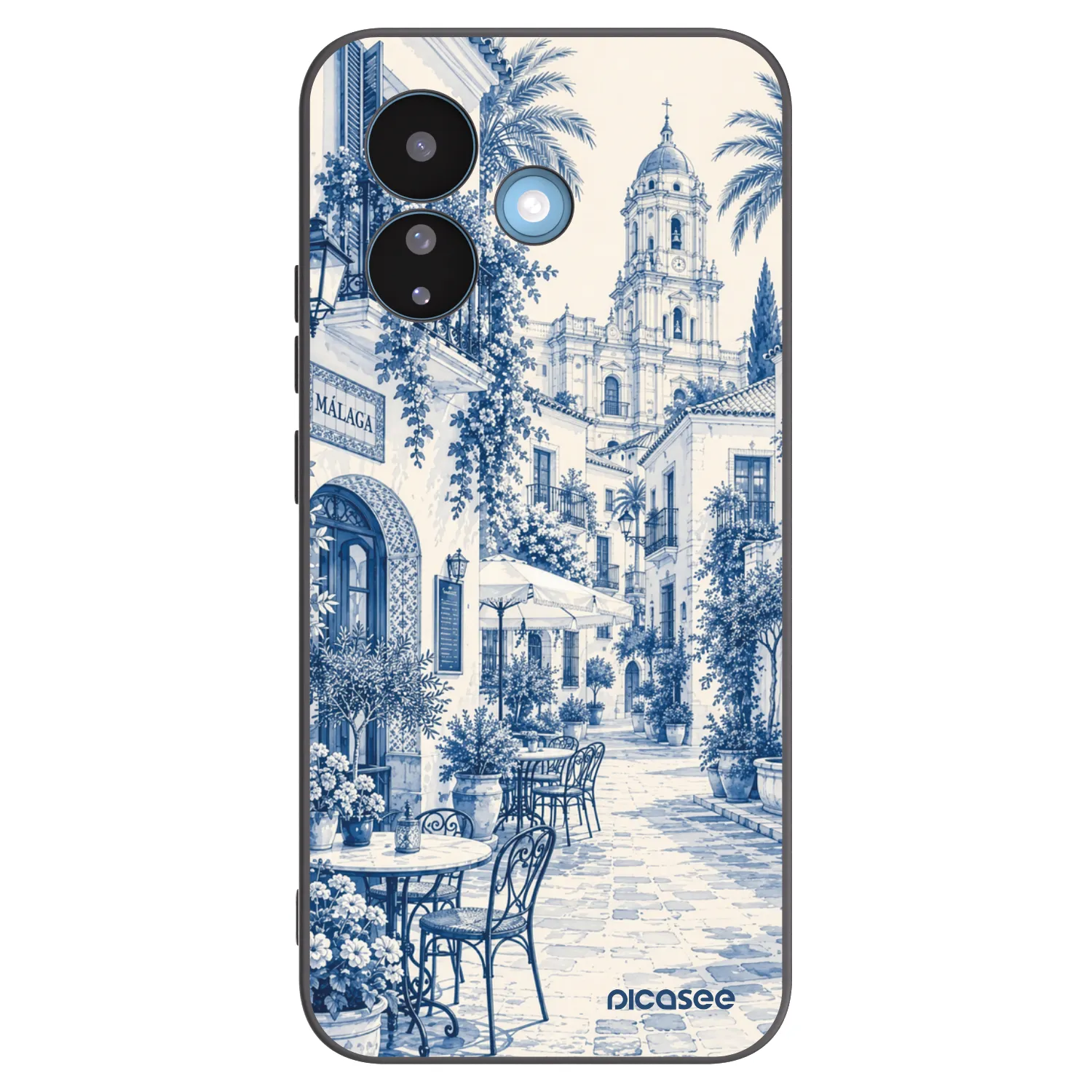 Picasee silikonowe czarne etui na Xiaomi Redmi Note 17 Pro 5G - Calle Azul