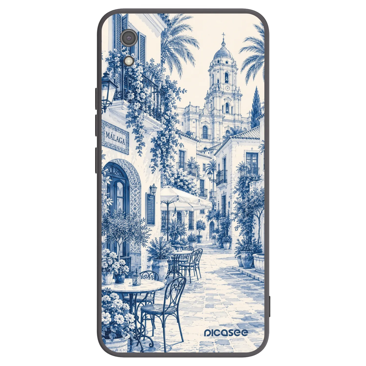 Picasee silikonowe czarne etui na Xiaomi Redmi 7A - Calle Azul