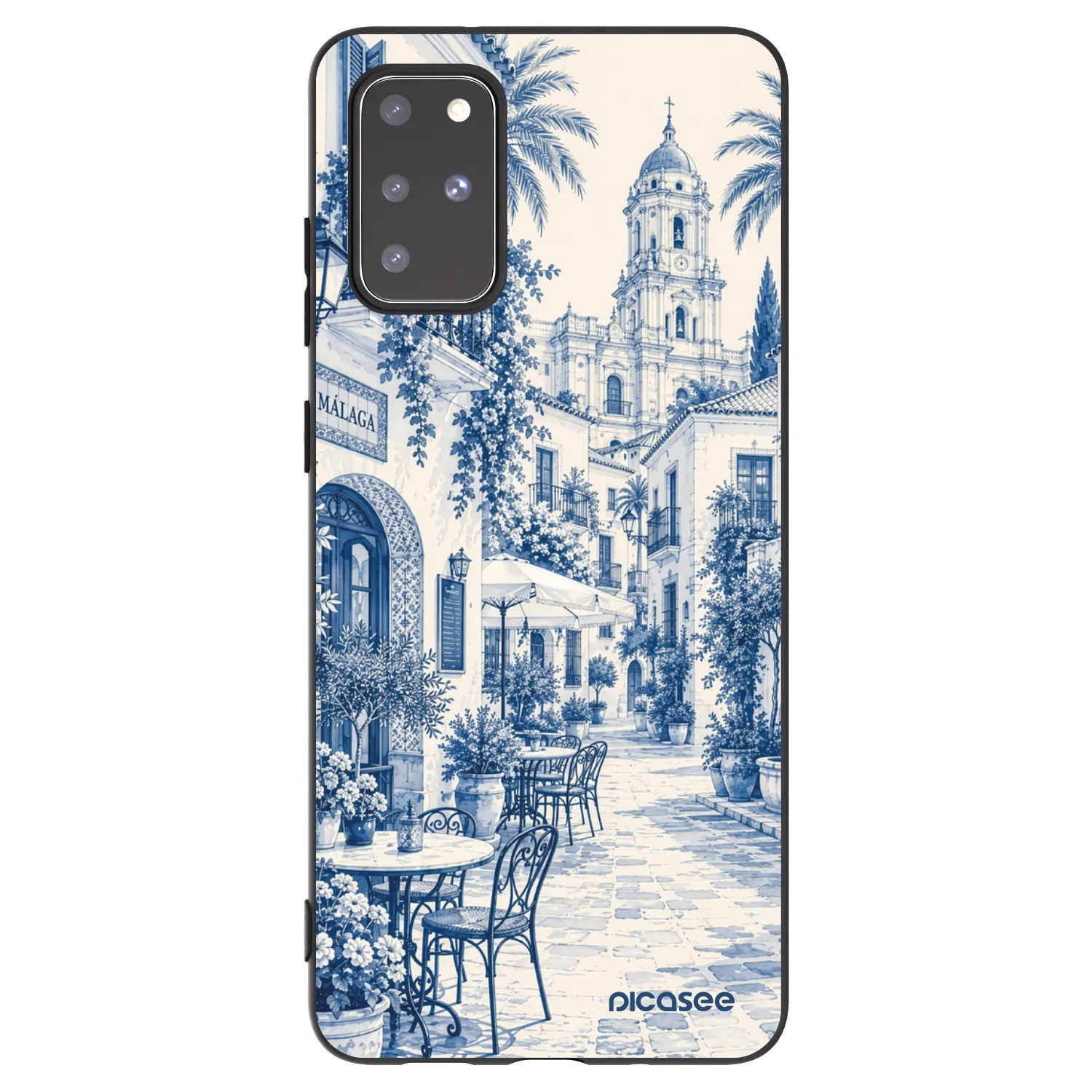 Picasee silikonowe czarne etui na Samsung Galaxy S20+ G985F - Calle Azul
