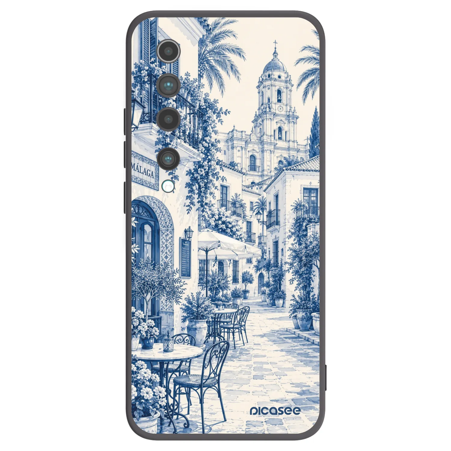 Picasee silikonowe czarne etui na Xiaomi Mi 10 - Calle Azul