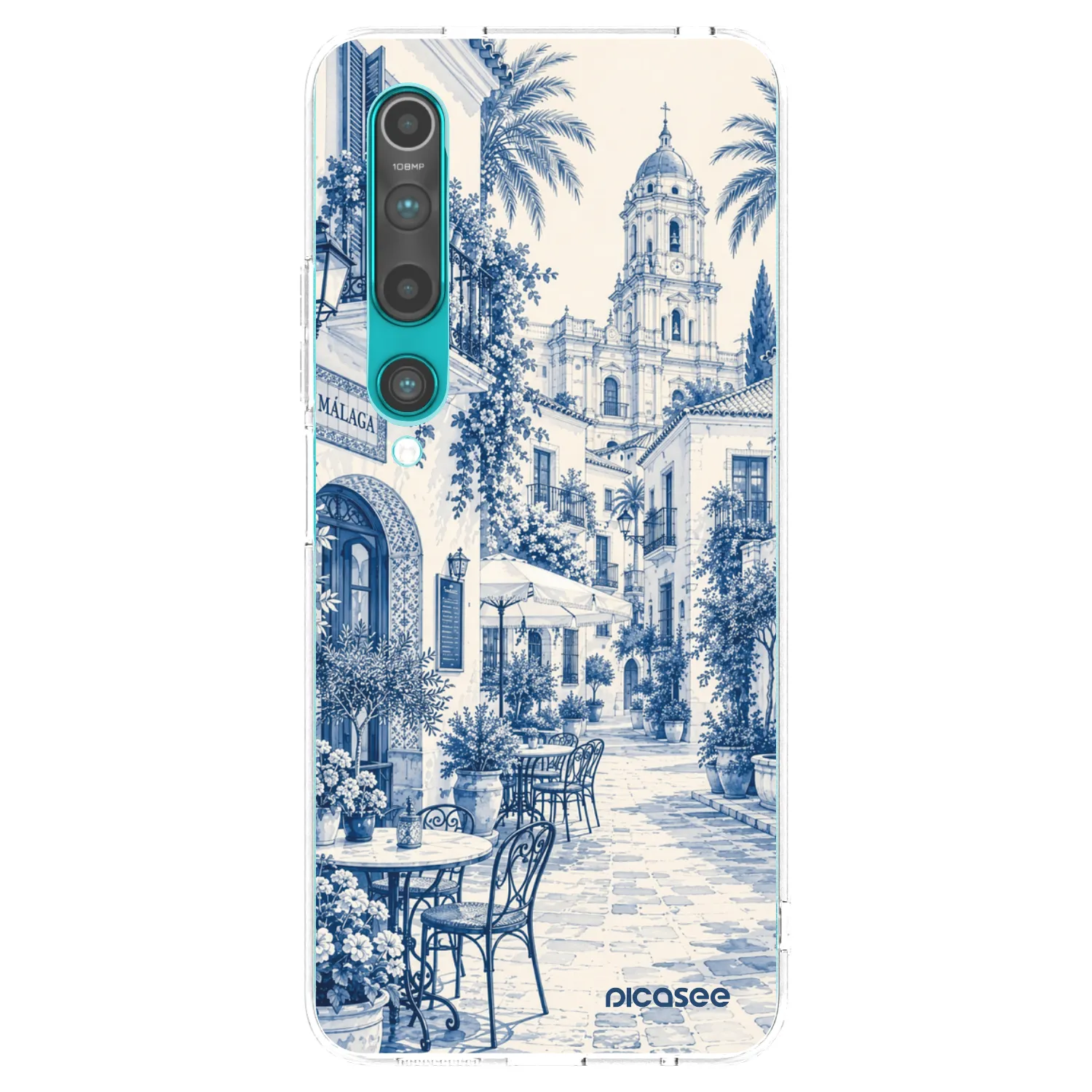 Picasee silikonowe przeźroczyste etui na Xiaomi Mi 10 - Calle Azul