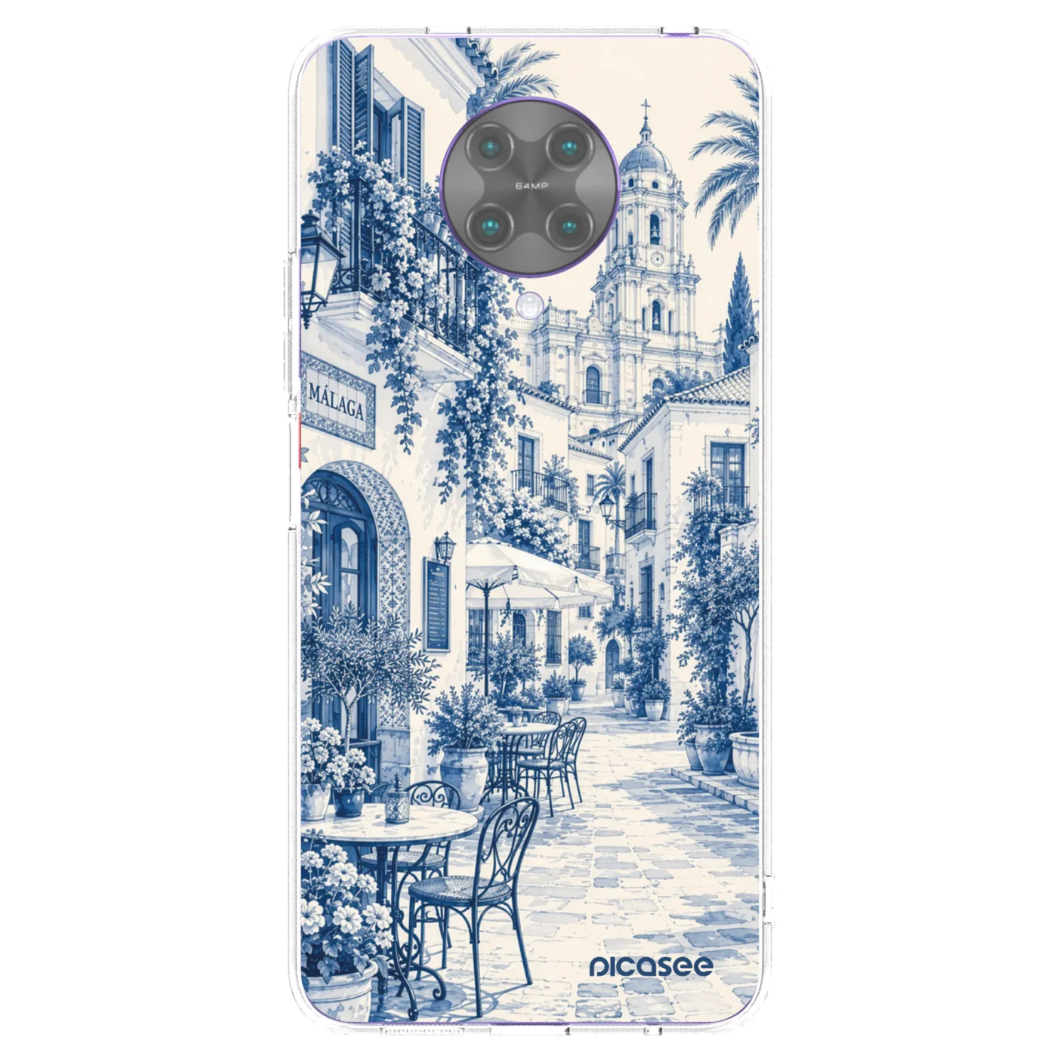 Picasee silikonowe przeźroczyste etui na Xiaomi Poco F2 Pro - Calle Azul