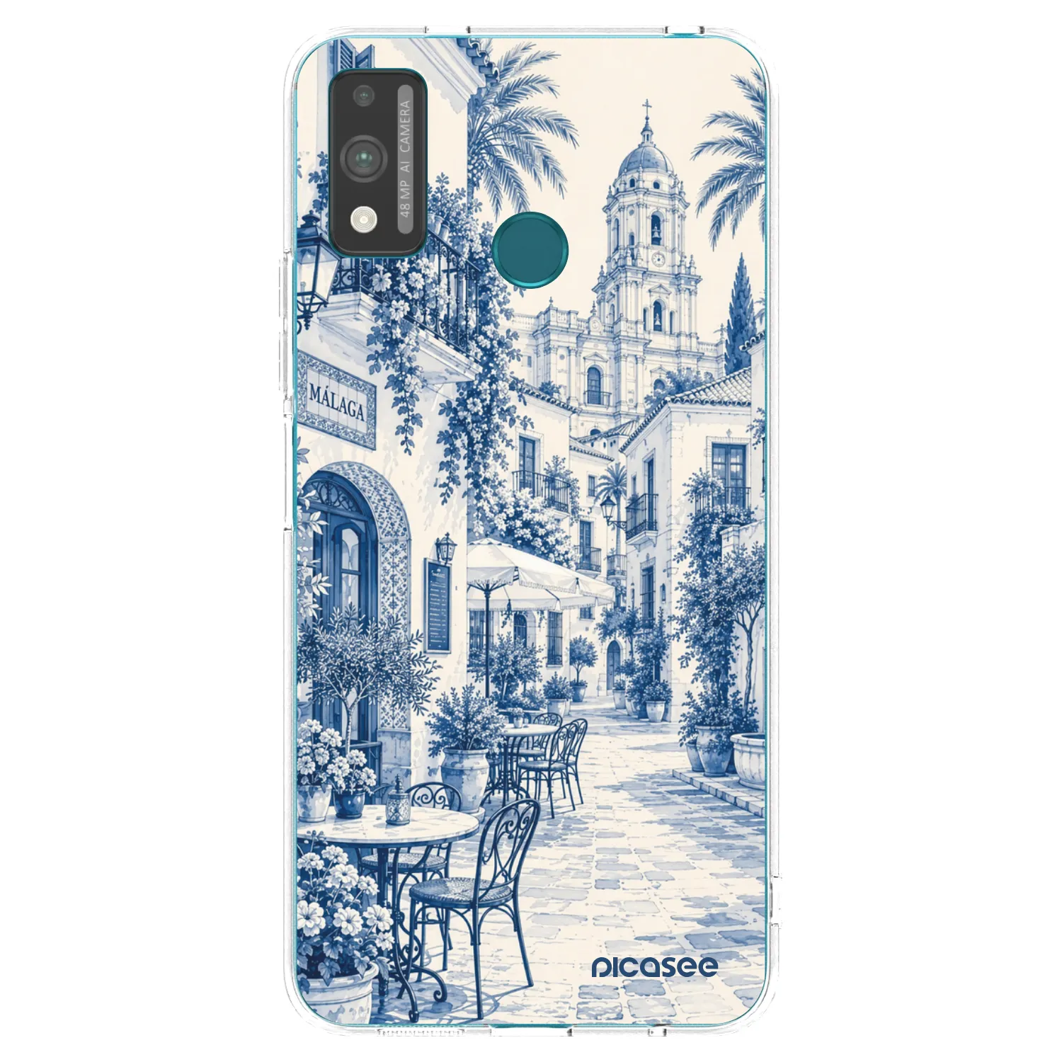 Picasee silikonowe przeźroczyste etui na Honor 9X Lite - Calle Azul