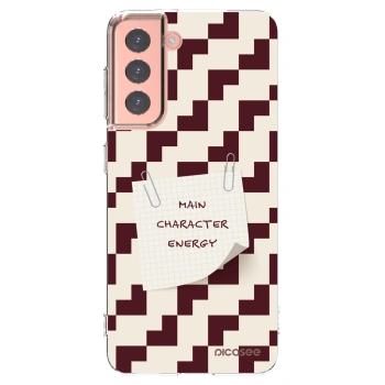 Picasee silikonowe przeźroczyste etui na Samsung Galaxy S21 5G G991B - Lead Role