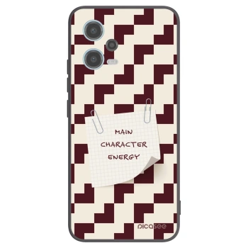 Picasee silikonowe czarne etui na Xiaomi Redmi Note 12 5G - Lead Role