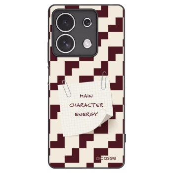 Picasee silikonowe czarne etui na Xiaomi Redmi Note 13 4G - Lead Role
