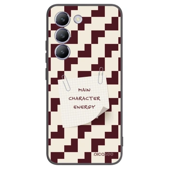 Picasee silikonowe czarne etui na Vivo V40 SE 5G - Lead Role