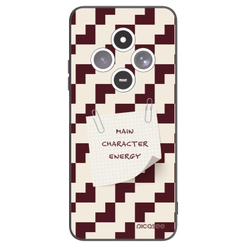 Picasee silikonowe czarne etui na Xiaomi Redmi 14C - Lead Role