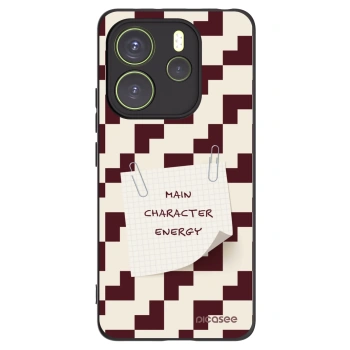 Picasee silikonowe czarne etui na Xiaomi Redmi Note 14 4G - Lead Role
