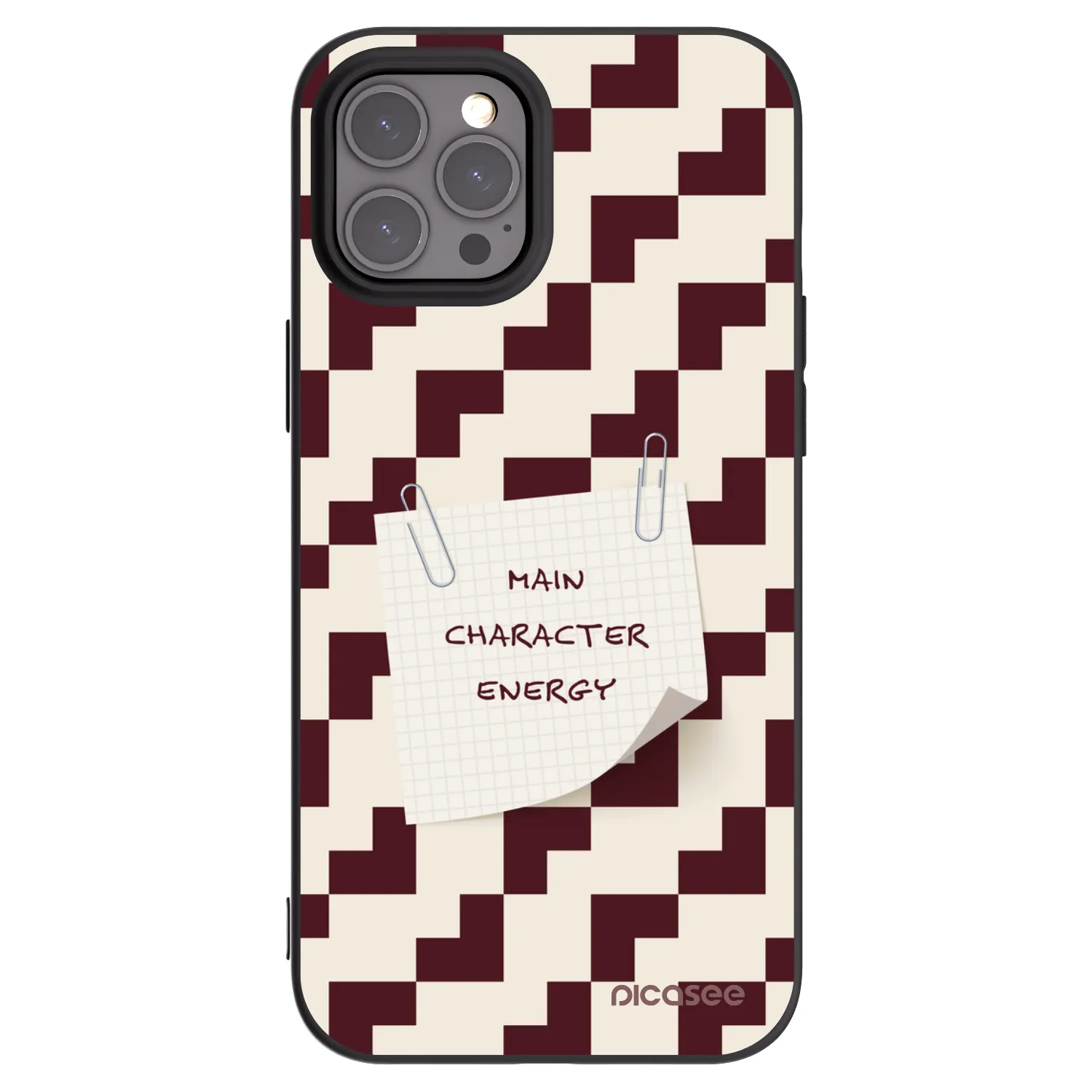 Picasee silikonowe czarne etui na Apple iPhone 12 Pro Max - Lead Role