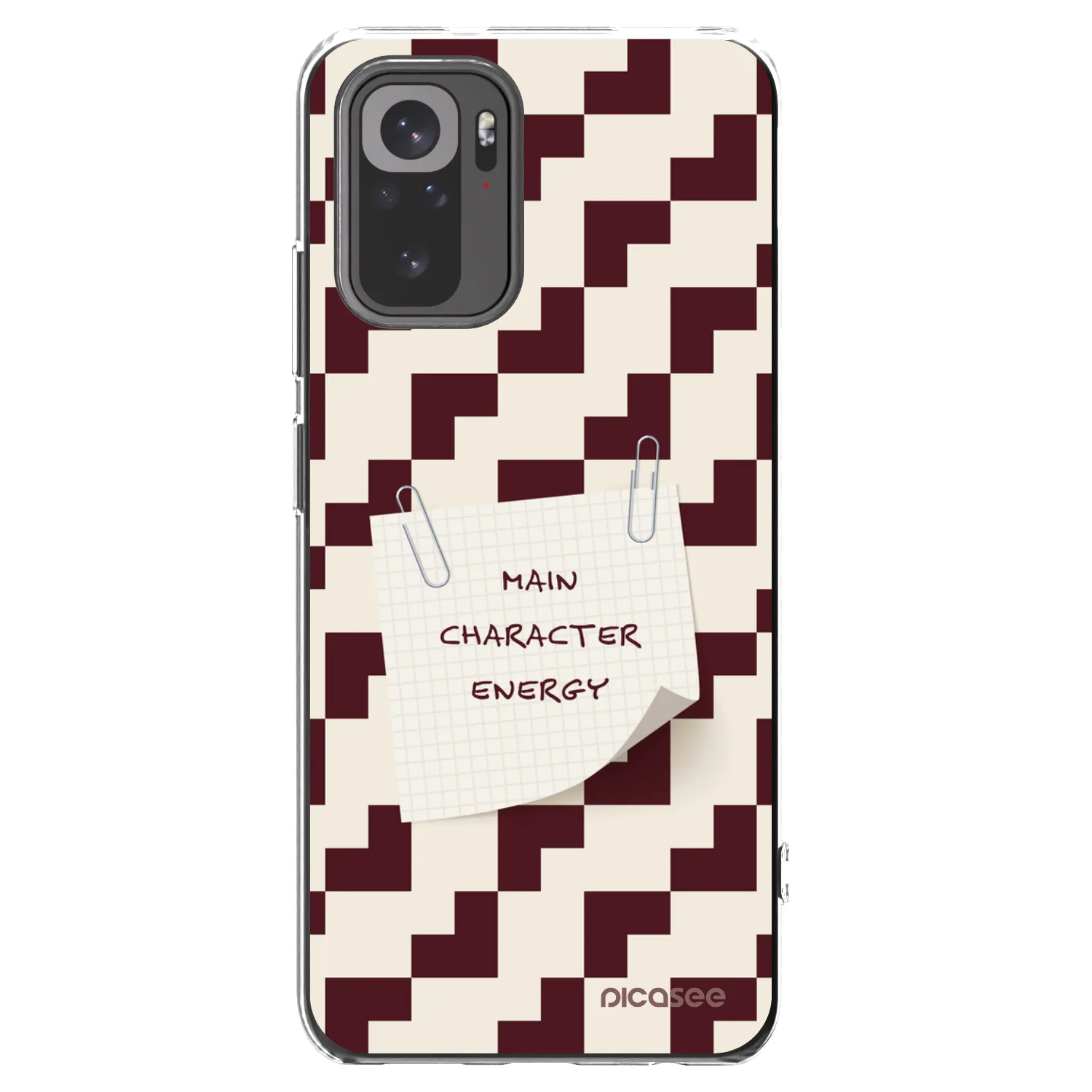 Picasee silikonowe przeźroczyste etui na Xiaomi Redmi Note 10 - Lead Role