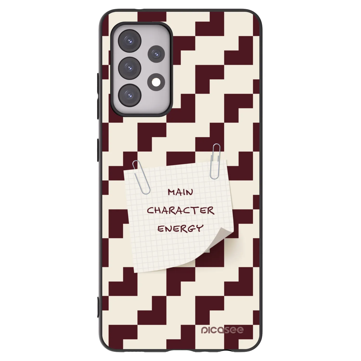 Picasee silikonowe czarne etui na Samsung Galaxy A52 5G A525F - Lead Role