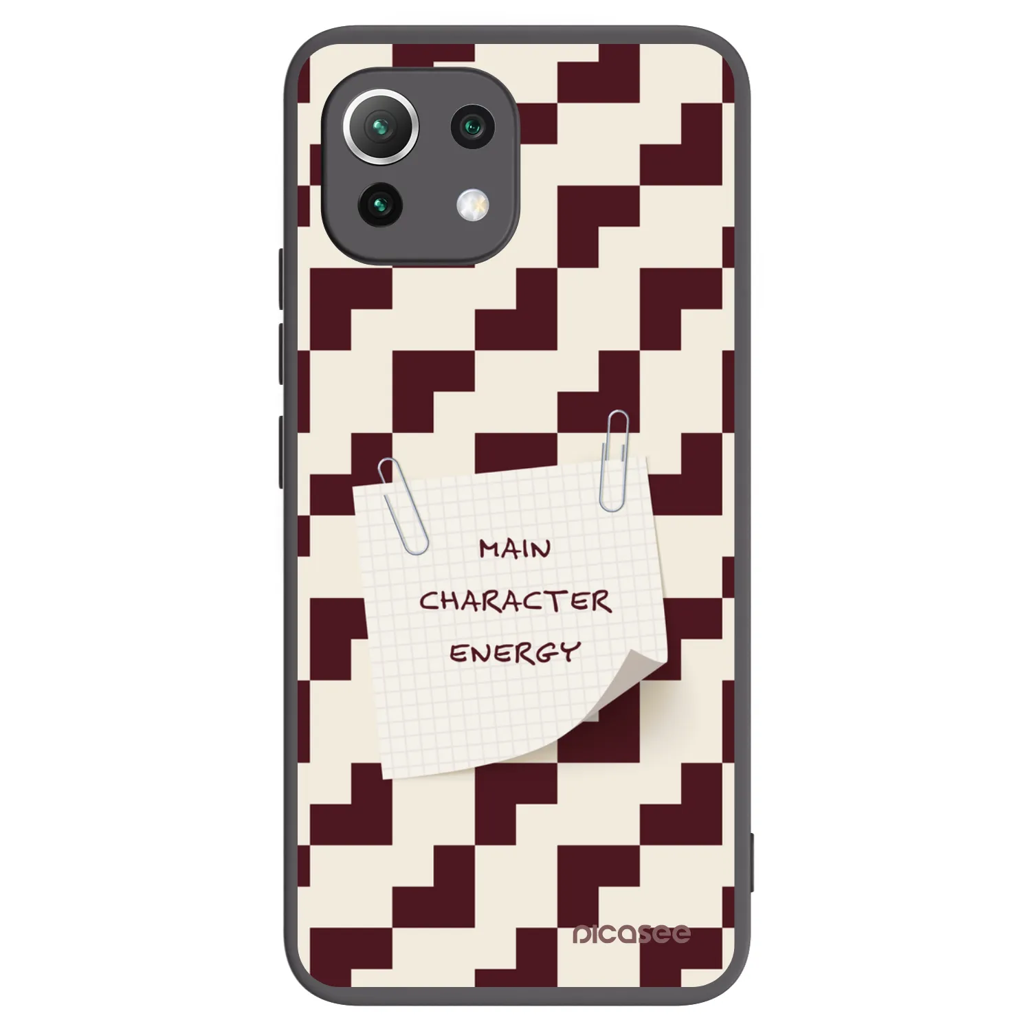 Picasee silikonowe czarne etui na Xiaomi Mi 11 Lite - Lead Role