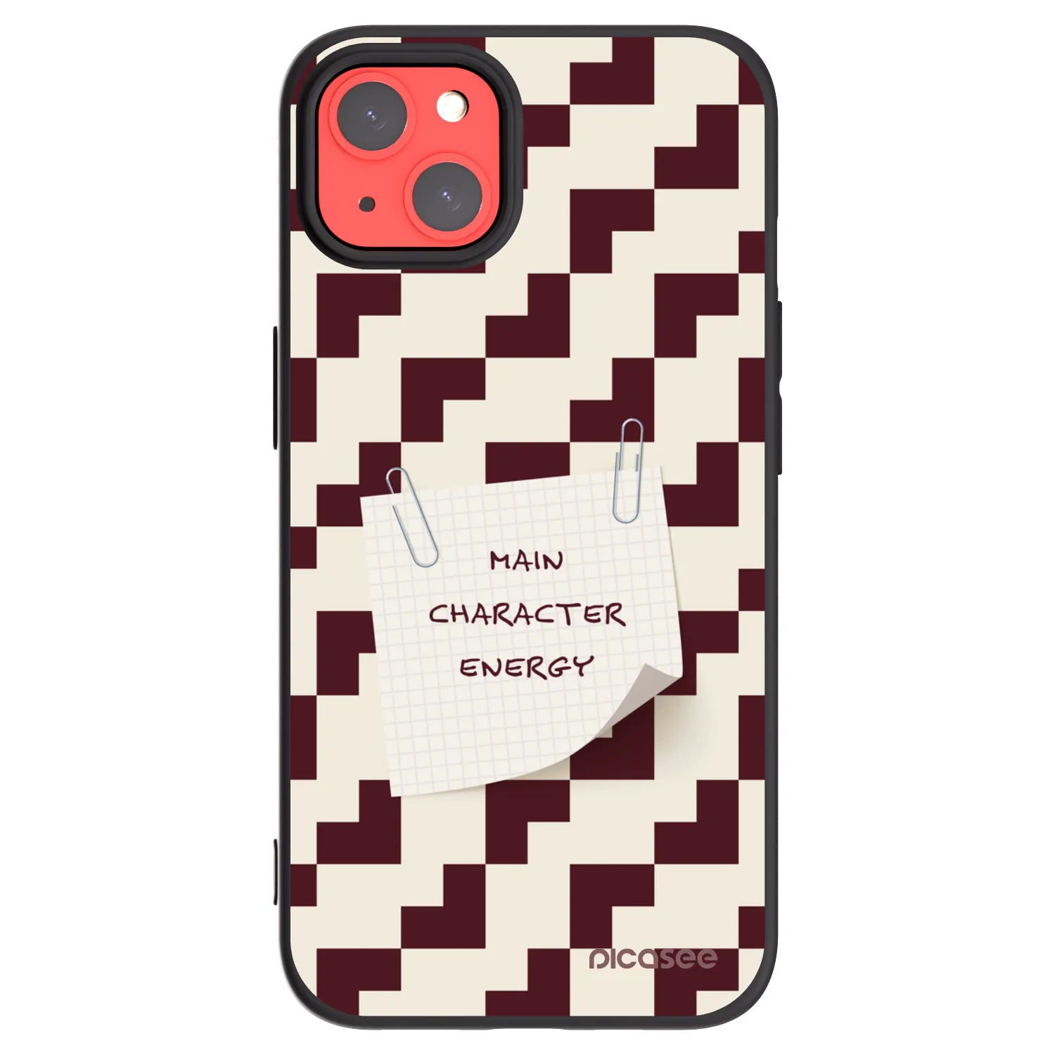 Picasee silikonowe czarne etui na Apple iPhone 13 - Lead Role