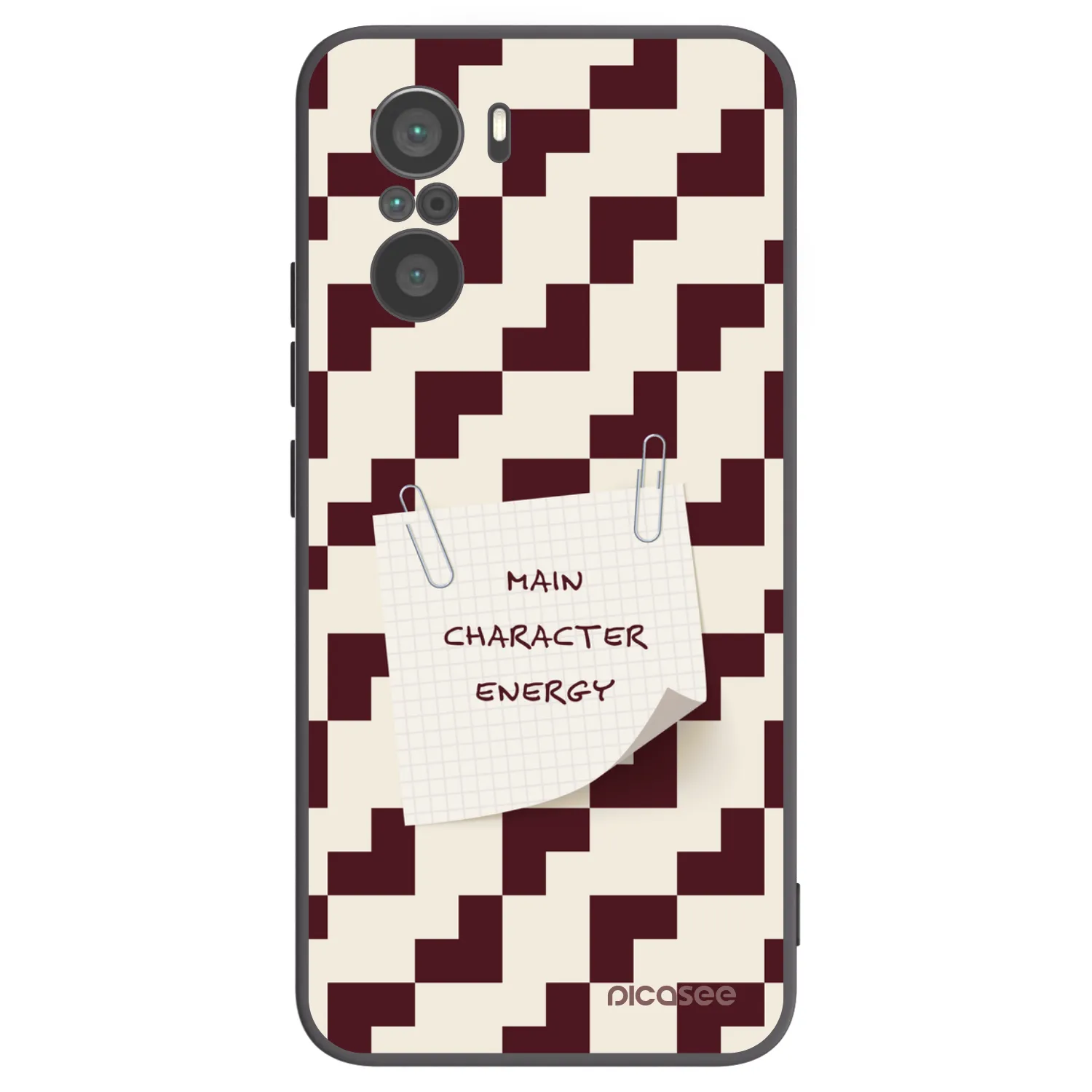 Picasee silikonowe czarne etui na Xiaomi Poco F3 - Lead Role