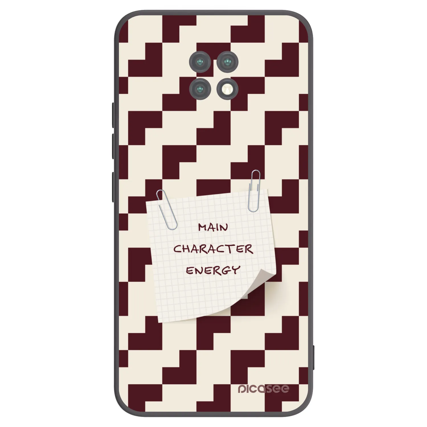 Picasee silikonowe czarne etui na Xiaomi Redmi Note 9T - Lead Role
