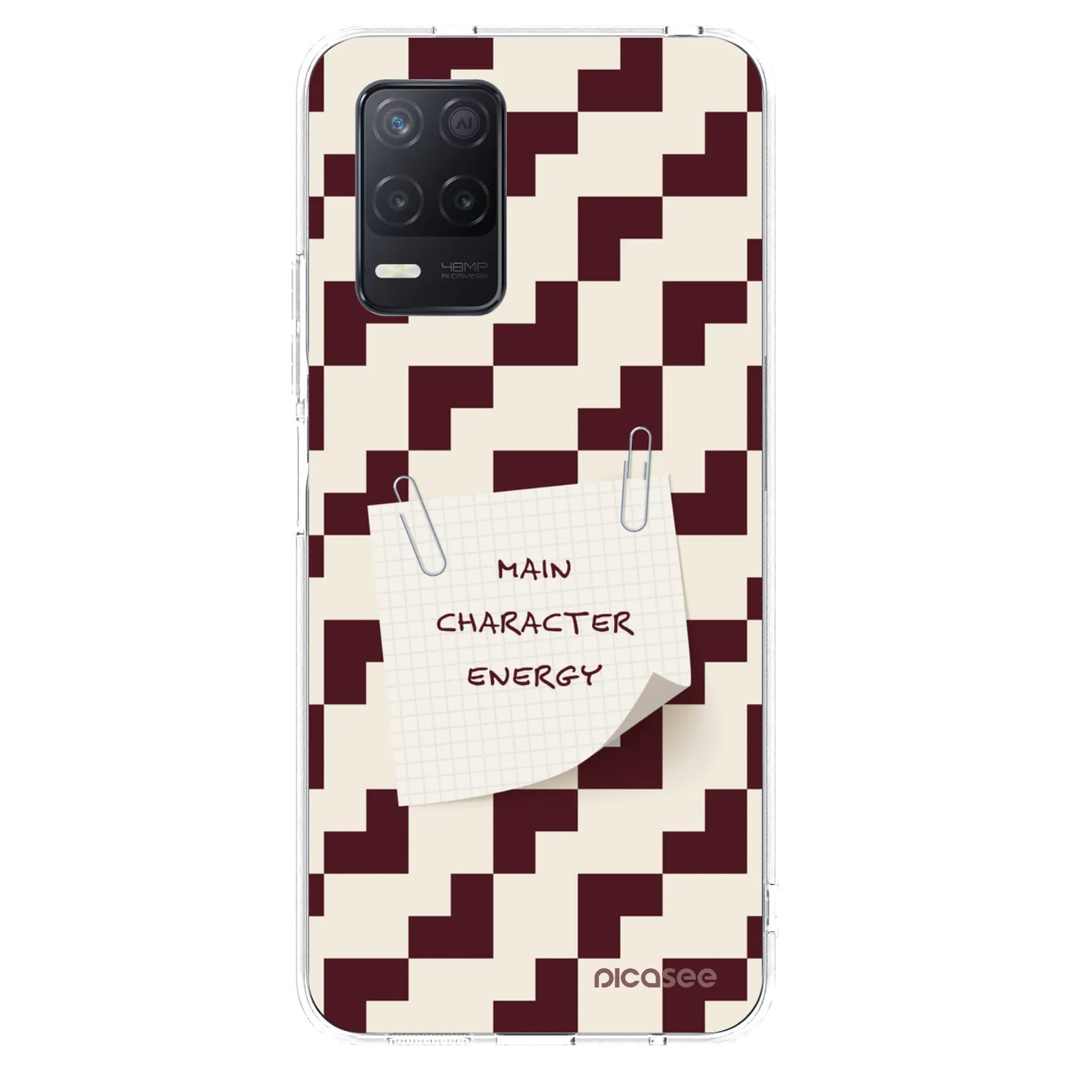 Picasee silikonowe przeźroczyste etui na Realme 8 5G - Lead Role