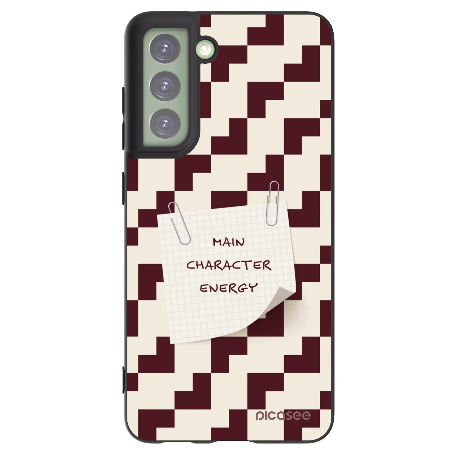 Picasee silikonowe czarne etui na Samsung Galaxy S21 FE 5G - Lead Role
