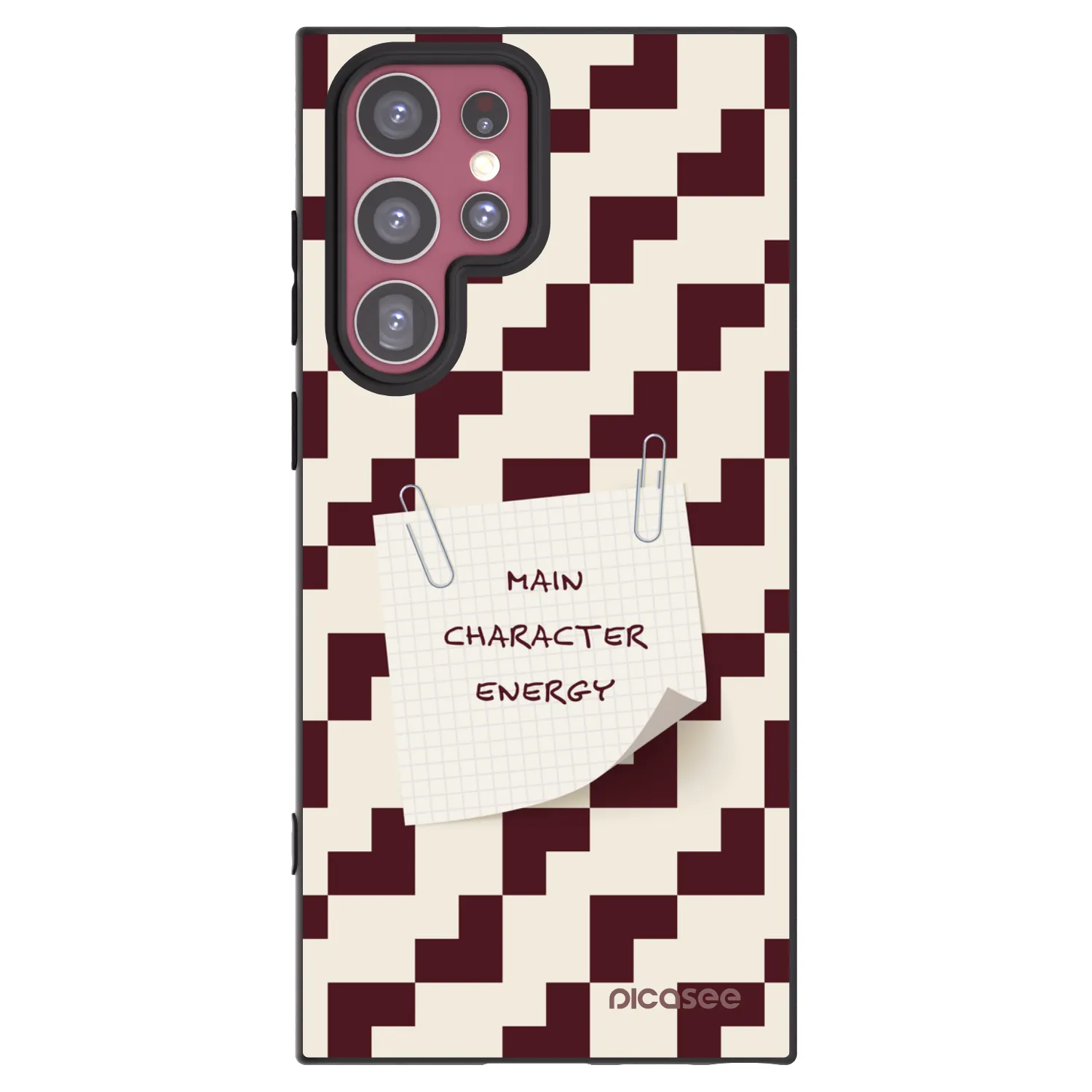 Picasee silikonowe czarne etui na Samsung Galaxy S22 Ultra 5G - Lead Role
