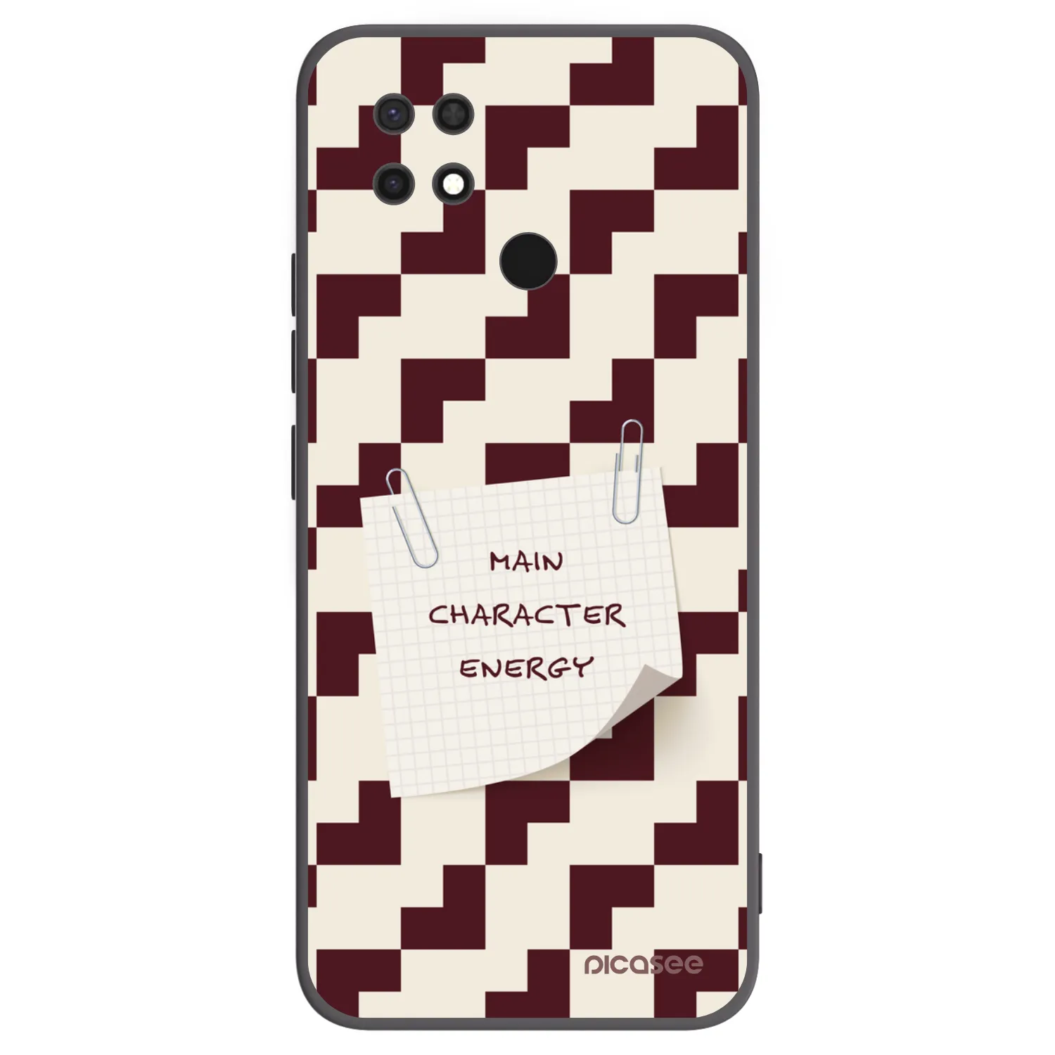 Picasee silikonowe czarne etui na Xiaomi Redmi 10C - Lead Role