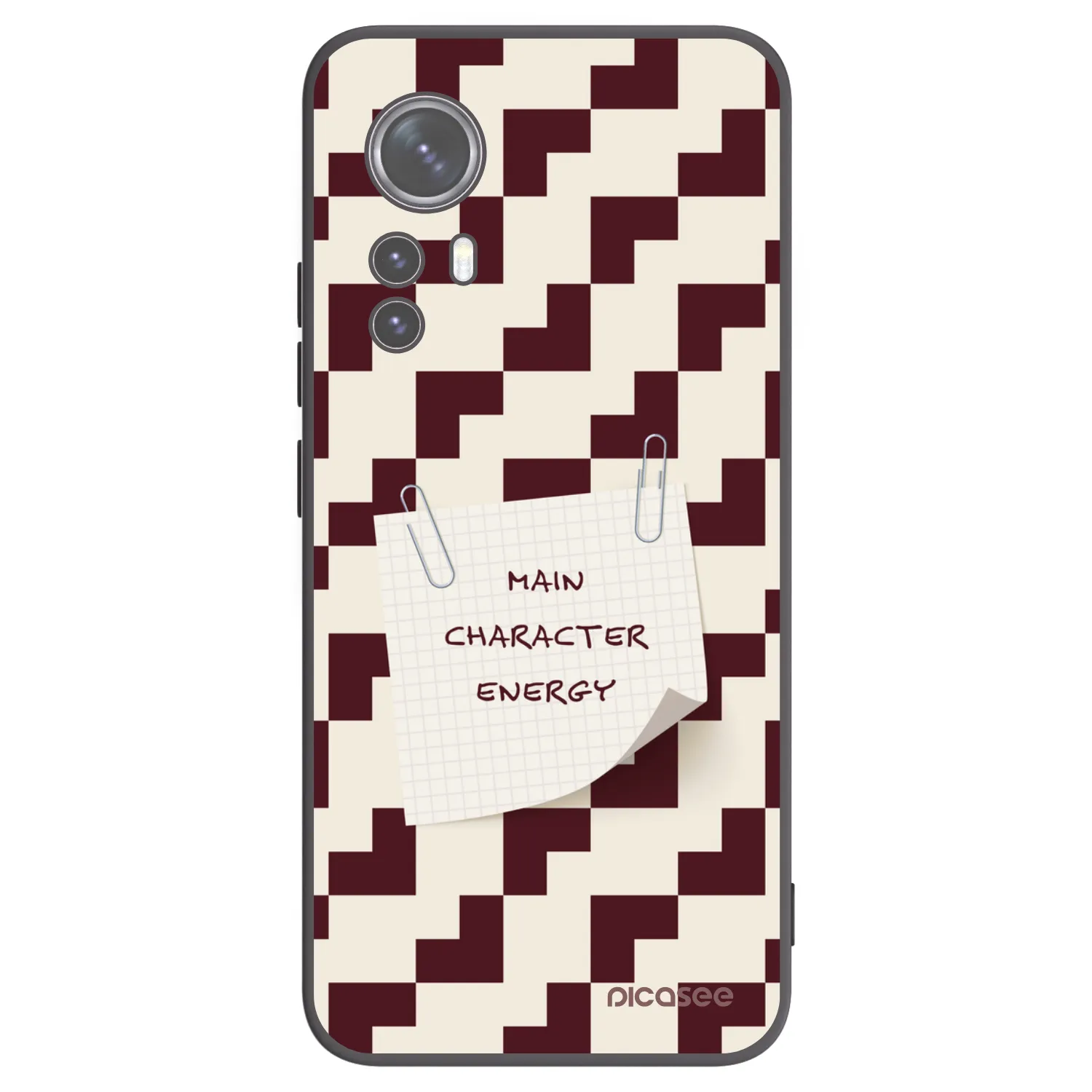 Picasee silikonowe czarne etui na Xiaomi 12X - Lead Role