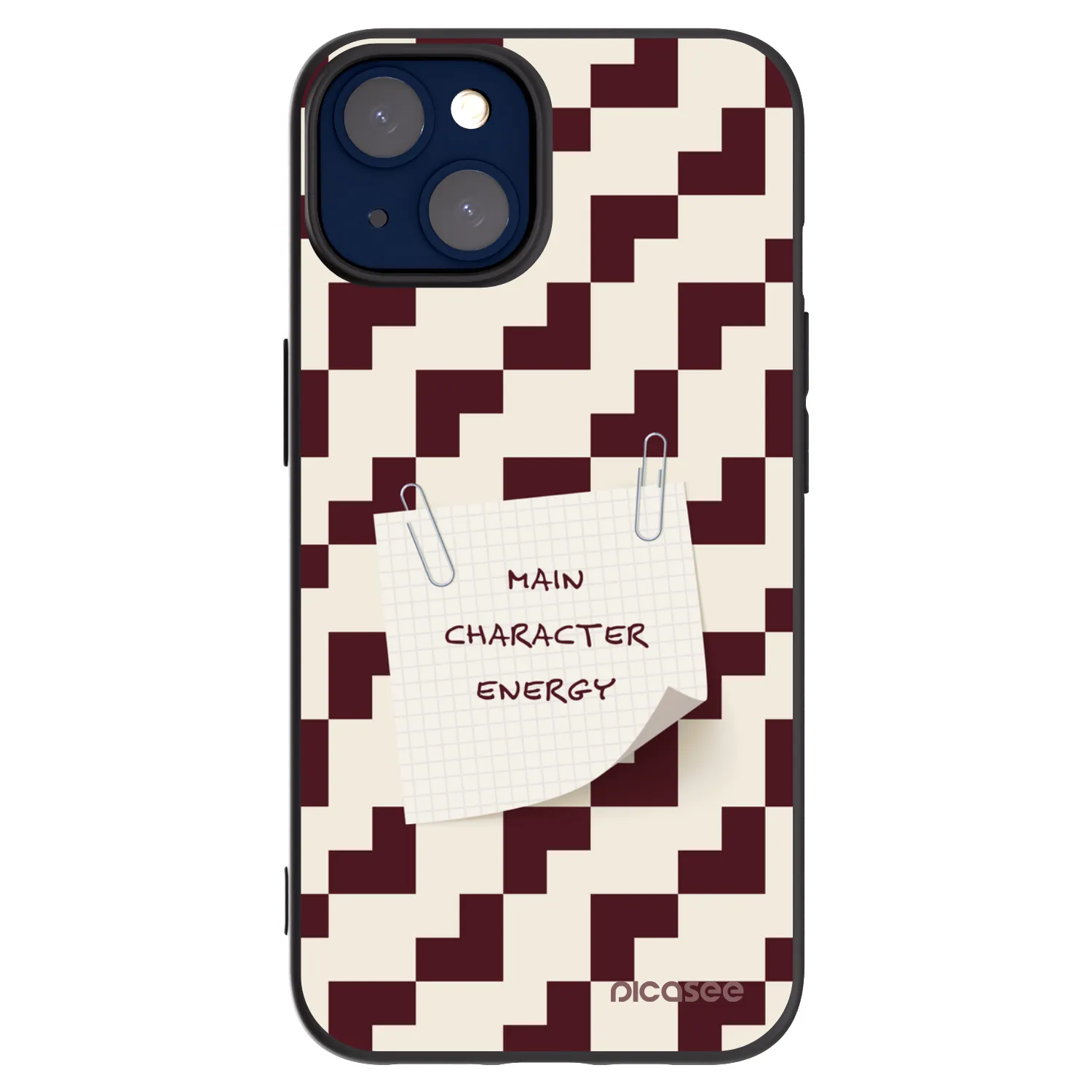 Picasee silikonowe czarne etui na Apple iPhone 14 - Lead Role