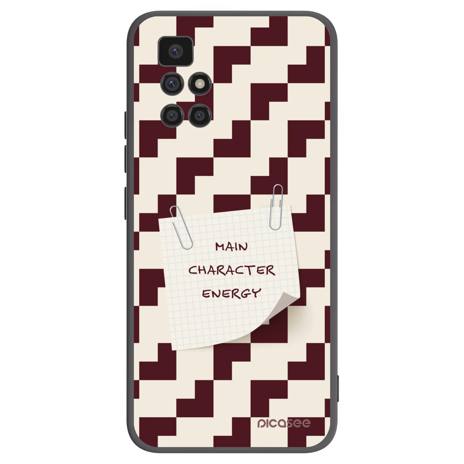 Picasee silikonowe czarne etui na Xiaomi Redmi 10 (2022) - Lead Role