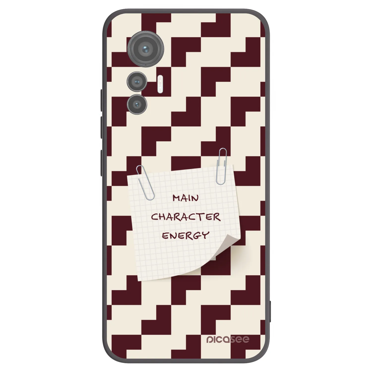 Picasee silikonowe czarne etui na Xiaomi 12 Lite - Lead Role