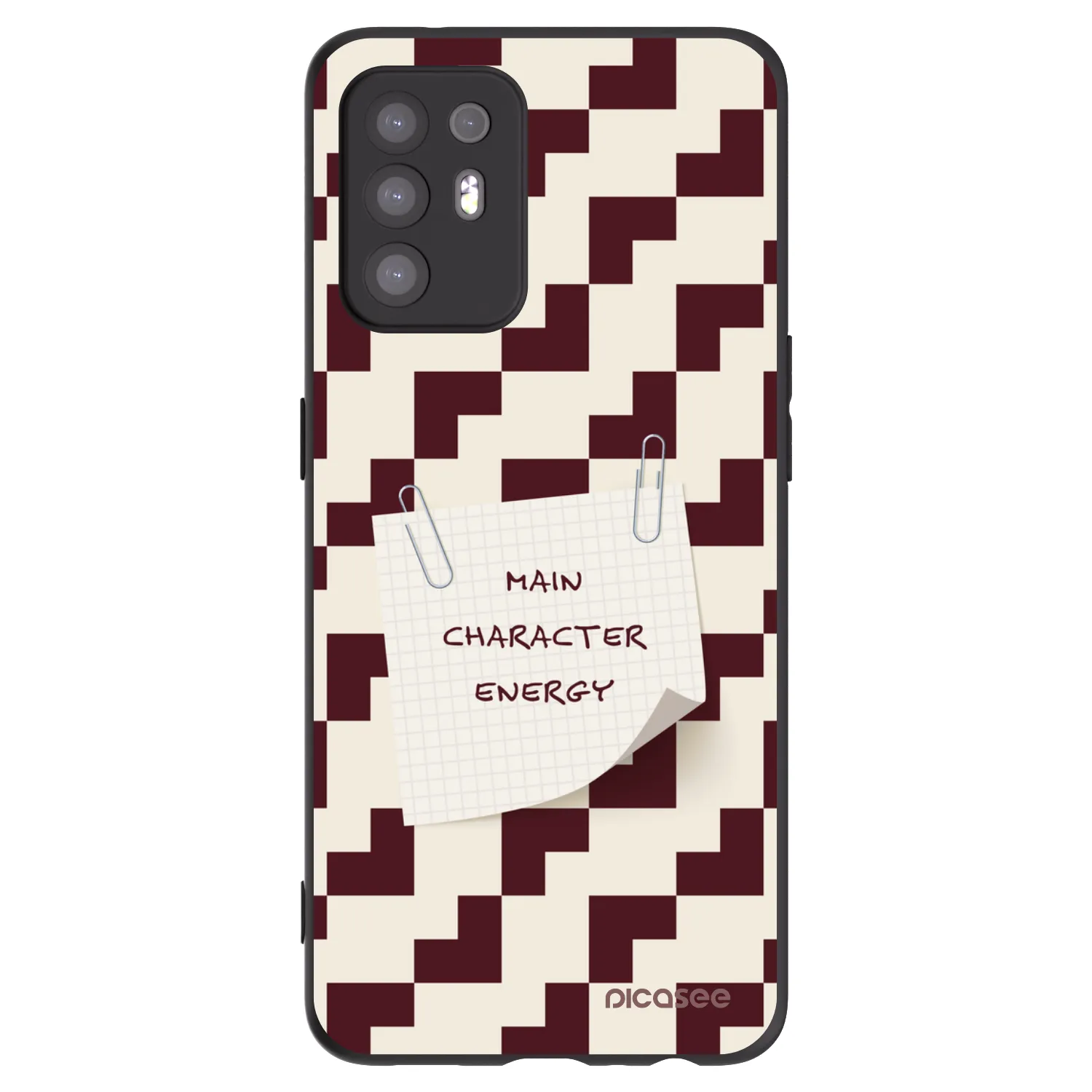 Picasee silikonowe czarne etui na OPPO A94 5G - Lead Role