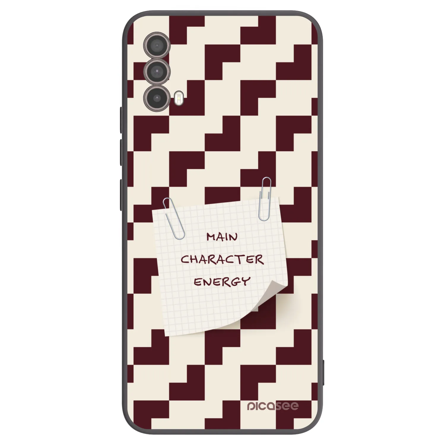 Picasee silikonowe czarne etui na Motorola Moto E40 - Lead Role