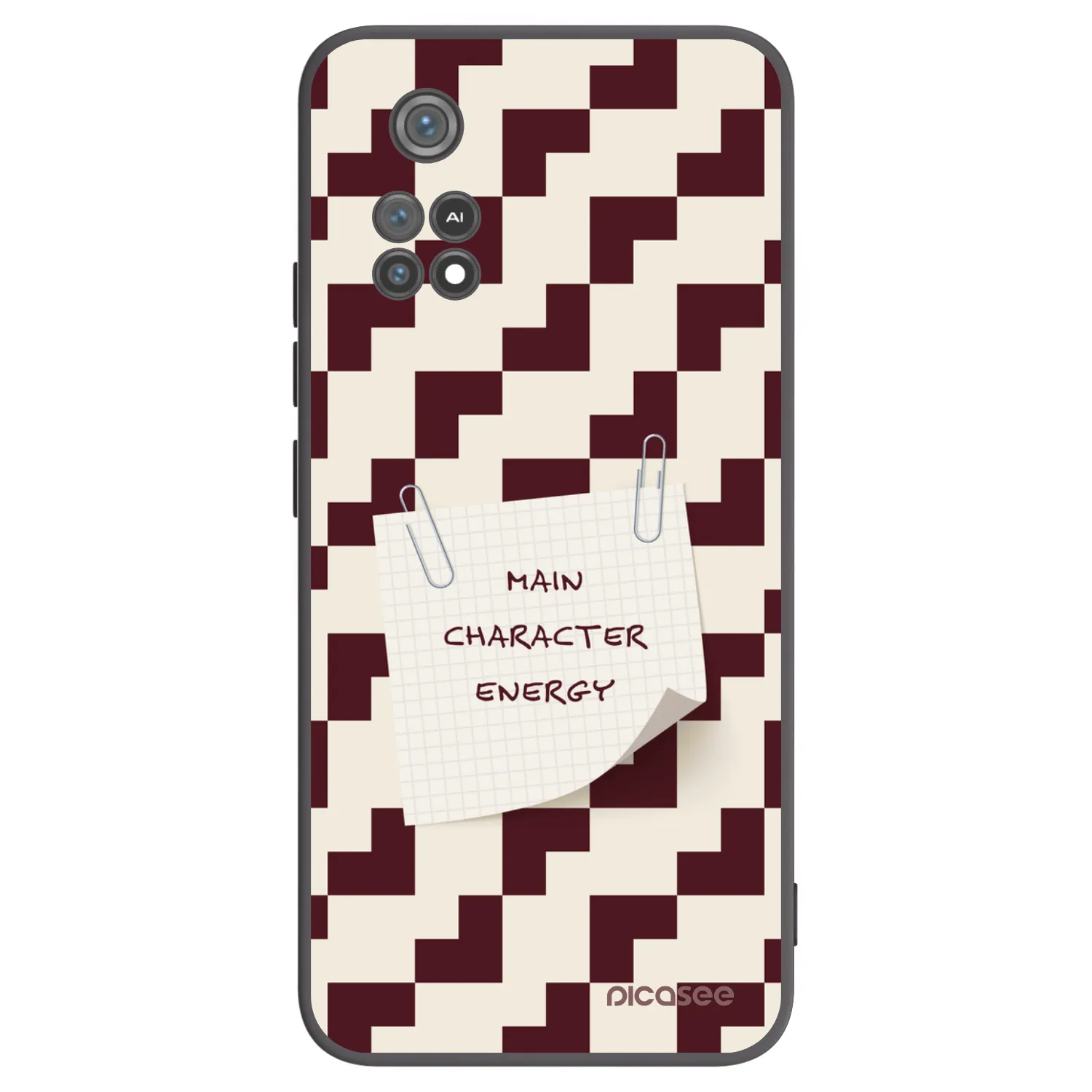Picasee silikonowe czarne etui na Xiaomi Poco M4 Pro - Lead Role