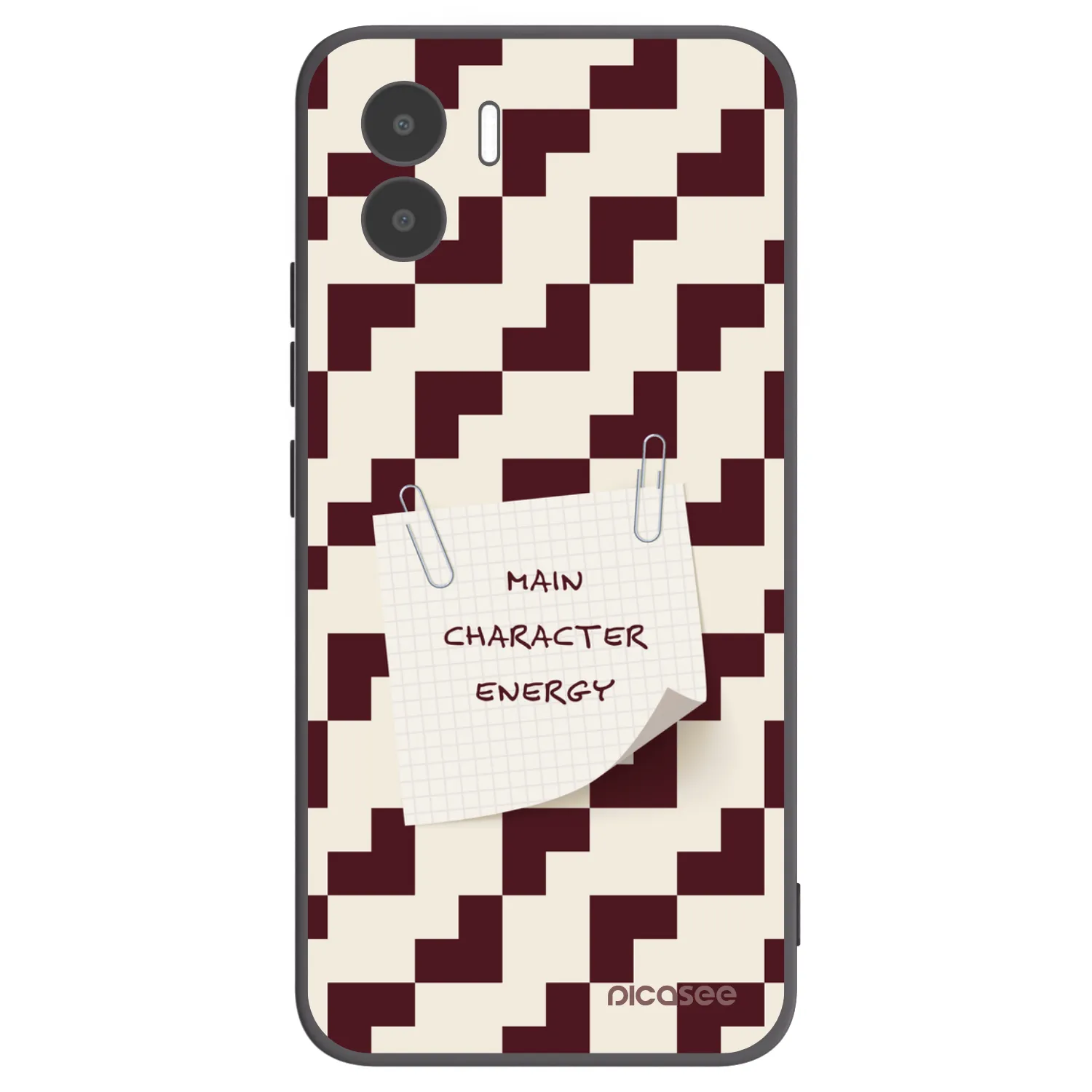 Picasee silikonowe czarne etui na Xiaomi Redmi A1 - Lead Role