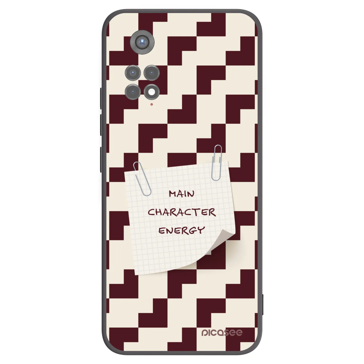 Picasee silikonowe czarne etui na Xiaomi Redmi Note 11S 5G - Lead Role